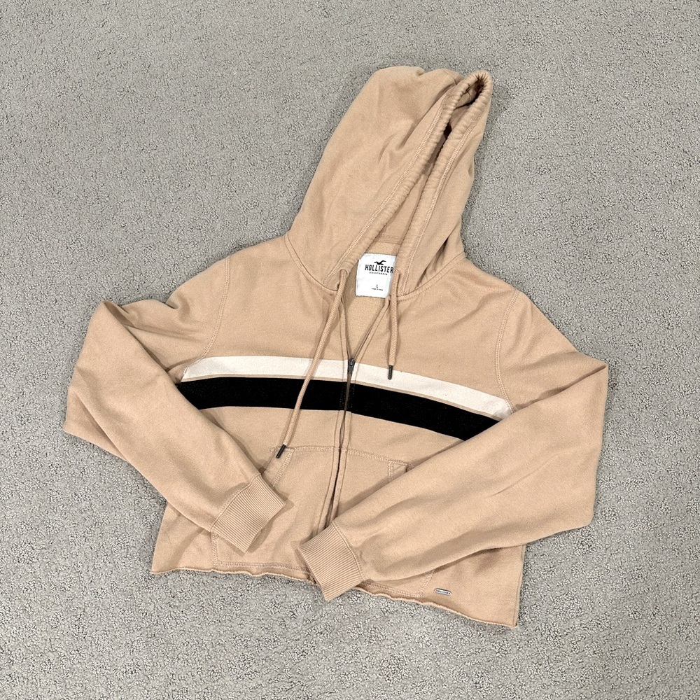 Hollister Cropped zip-up Hoodie